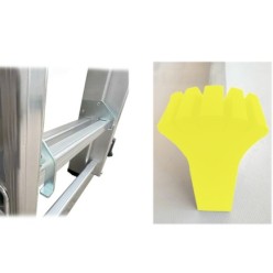 Escalera Aluminio 2 Tramos 12+12 Peldaños, Plegable, Antideslizante, Resistente