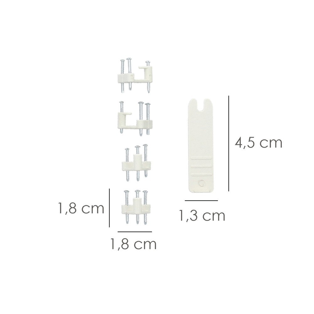 Colgador Wolfpack 299h (Bl, 4u) Clavar al por Mayor | Almacén de Ferretería