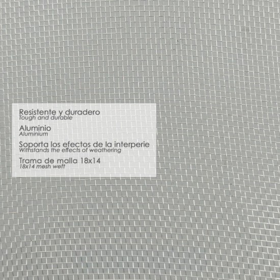 Tela Mosquitera Aluminio 18x14 Ancho 120 cm, Rollo 30 Metros, Malla Mosquitera Aluminio Anti Mosquitos, Antimoscas, al por Mayor