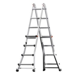 Escalera Telescópica Aluminio  5+5 Peldaños