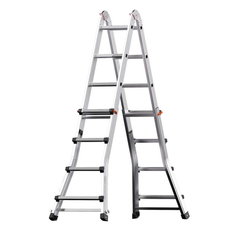 Escalera Telescópica Aluminio  5+5 Peldaños