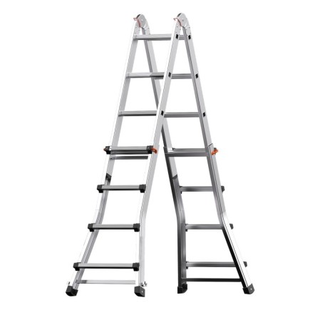 Escalera Telescópica Aluminio  5+5 Peldaños