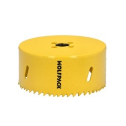 Corona Sierra Bimetal Ø 98 mm, Templado Termico, Base Reforzada, Corona Madera, Broca Agujeros Madera, Acero, Hierro, Plasticos