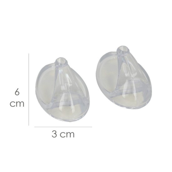 Colgador Oryx  Transparente Grande (Blister 2 Unidades) Adhesivo al por Mayor | Almacén de Ferretería