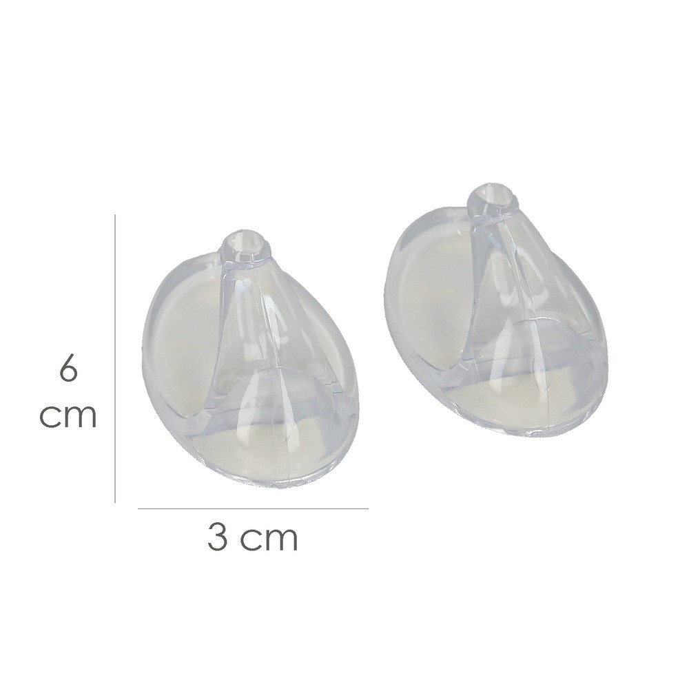 Colgador Oryx  Transparente Grande (Blister 2 Unidades) Adhesivo al por Mayor | Almacén de Ferretería