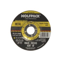 Disco Repasar Abrasivo Ø 115 x Ø 22 mm, Espesor 6,4 mm, Disco Radial / Amoladora Universal Compatible Con Todas Las Amoladoras