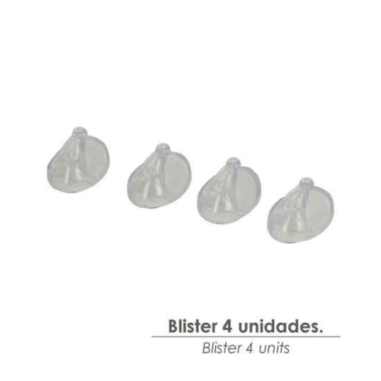 Colgador Oryx  Transparente Pequeño (Blister 4 Unidades) Adhesivo al por Mayor | Almacén de Ferretería