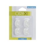 Colgador Oryx  Transparente Pequeño (Blister 4 Unidades) Adhesivo al por Mayor | Almacén de Ferretería