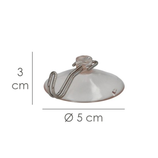 Colgador Oryx Ventosa 50 mm, (Blister 2 Unidades) al por Mayor | Almacén de Ferretería