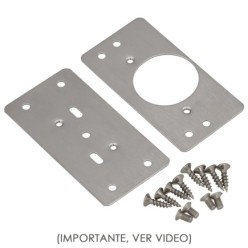 Placas de Reparacion Bisagras Cazoleta 4,7x9 cm, 2 piezas, Placa Repara Puertas, Placa Reparación Bisagras Mueble