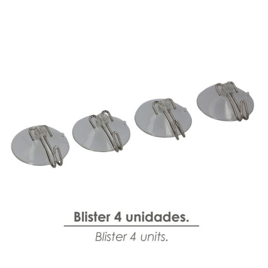 Colgador Oryx Ventosa 38 mm, (Blister 4 Unidades) al por Mayor | Almacén de Ferretería