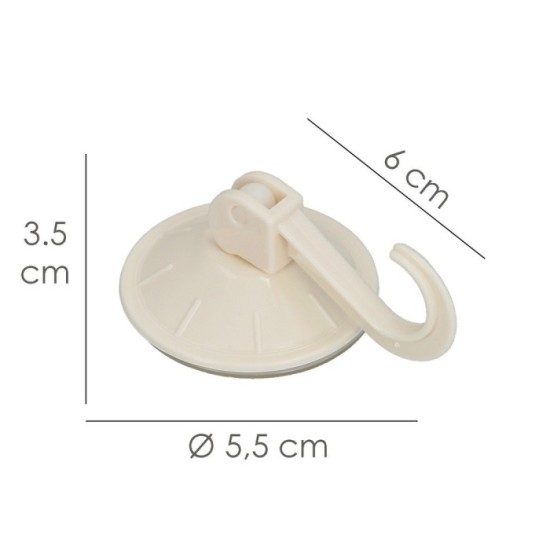 Colgador Oryx Ventosa Accionable 54 mm, (Blister 2 Unidades) Adhesivo al por Mayor | Almacén de Ferretería