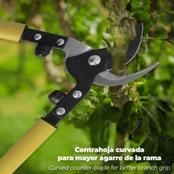 Tijeras Podar Profesional Acero 1172/70 cm, 2 Manos