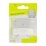 Colgador Percha Adhesivo Acero Inoxidable Color Blanco al por Mayor | Almacén de Ferretería