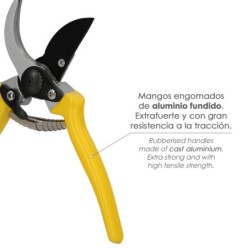 Tijeras Podar 1 Mano Japonesa Akagi T-4S  220 mm, Mangos Aluminio Endurecido, Hoja Recubierta PTFE