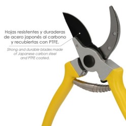 Tijeras Podar 1 Mano Japonesa Akagi T-4S  220 mm, Mangos Aluminio Endurecido, Hoja Recubierta PTFE