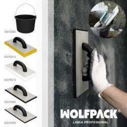 Cubo Obra Italiano Capacidad 10 Litros, Con Marcas Medidoras, Asa Acero Galvanizado, Resistente y Ligero,