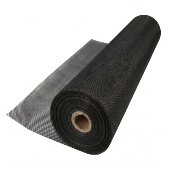 Tela Mosquitera Fibra Vidrio Gris 18x16 Ancho 80 cm, Rollo 50 Metros, Malla Mosquitera Fibra Vidrio Anti Mosquitos, Antimoscas, 