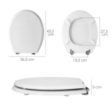 Tapa Wc  Blanco Deluxe al por Mayor | Almacén de Ferretería