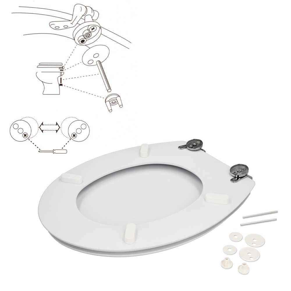 Tapa Wc  Blanco Deluxe al por Mayor | Almacén de Ferretería