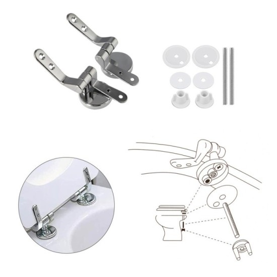 Kit Bisagra Asiento Wc al por Mayor | Almacén de Ferretería