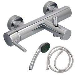 Monomando Bañera / Ducha "Dresde" Grifo Baño, Grifo Encimera, Grifo Cocina, Grifo Mezclador, Cartucho Ceramico Ø 35 mm,