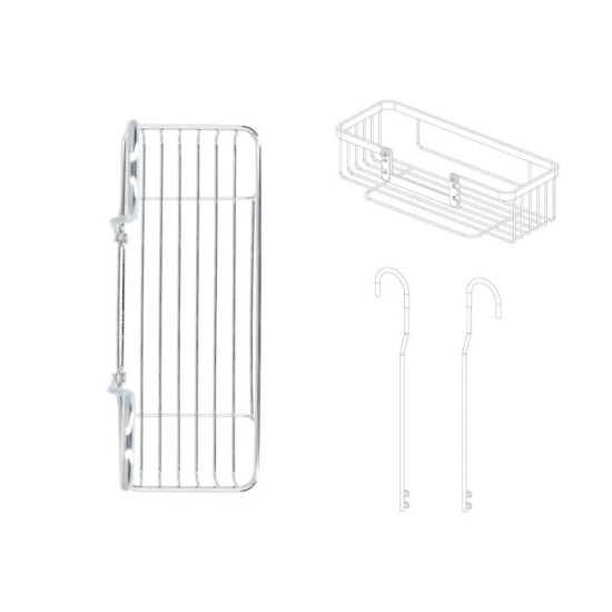Cestillo Inox Para Colgar 1 Altura, 280 x 105 x 335 mm, al por Mayor | Almacén de Ferretería