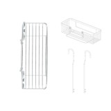 Cestillo Inox Para Colgar 1 Altura, 280 x 105 x 335 mm, al por Mayor | Almacén de Ferretería
