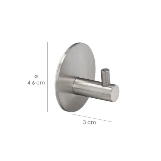 Gancho Colgador Baño Individual Toallas / Albornoz Color Inox Autoadhesivo Resistente, Sin Tornillos al por Mayor | Almacén de F