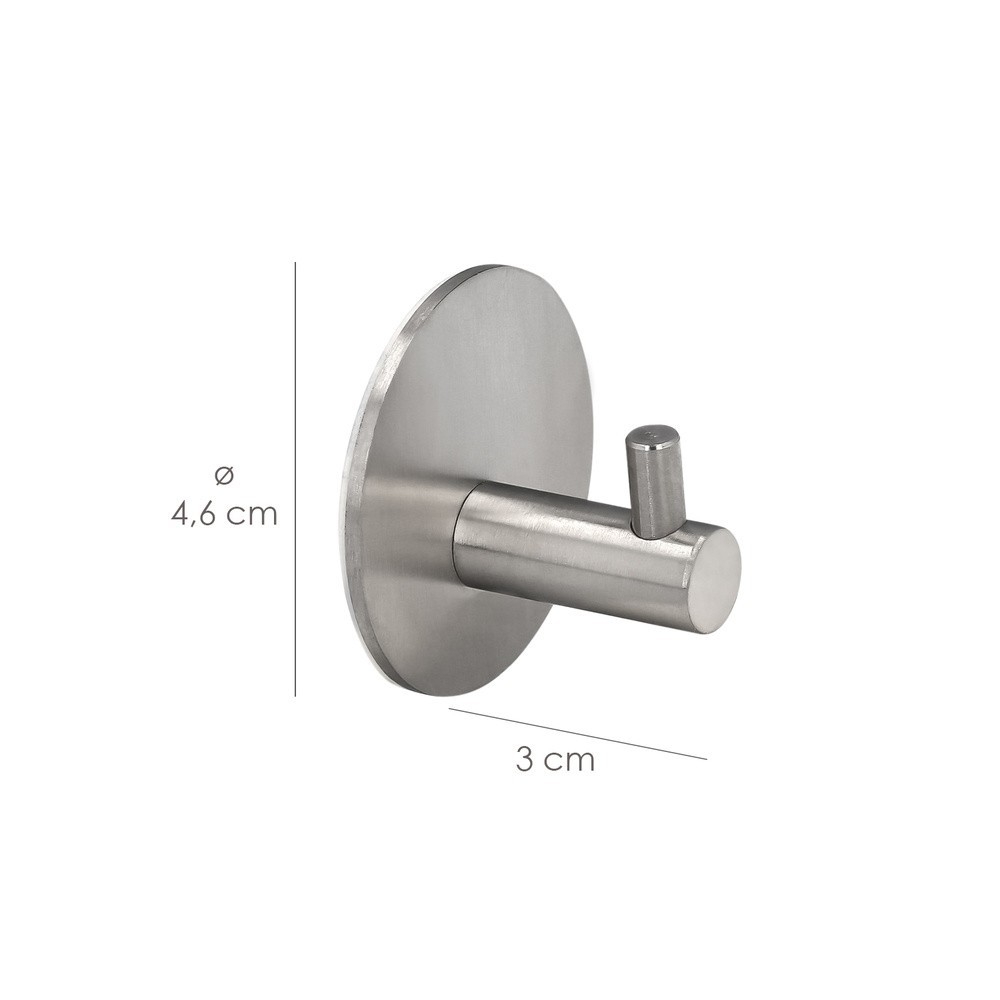Gancho Colgador Baño Individual Toallas / Albornoz Color Inox Autoadhesivo Resistente, Sin Tornillos al por Mayor | Almacén de F