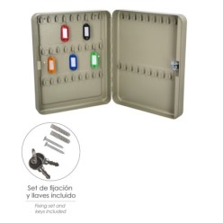 Armario De Seguridad Para Llaves Para 45  Llaves, Armario Seguridad Llaves, Armario Llavero, 6x24x30 cm,