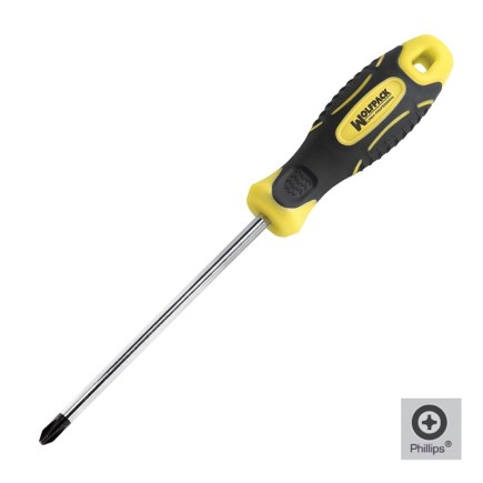 Destornillador Bimaterial Phillips Nº 1 / 100 mm,