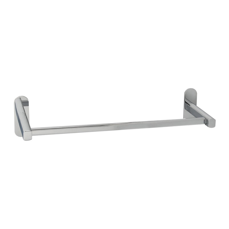 Toallero Barra 60 cm, Color Inox Con Efecto Espejo, Autoadhesivo Resistente, Porta Toallas, Toallero Adhesivo Pared/Mueble