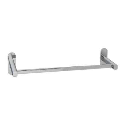 Toallero Barra 60 cm, Color Inox Con Efecto Espejo, Autoadhesivo Resistente, Porta Toallas, Toallero Adhesivo Pared/Mueble