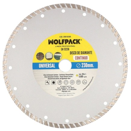 Disco Diamante 230 mm, General Obra Continuo