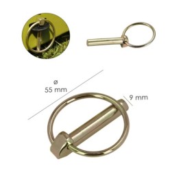 Pasador "Anilla"  Ø 9 x 55 mm,