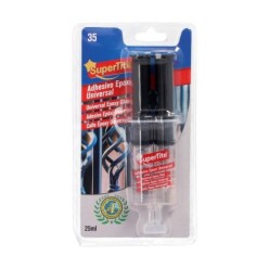 Pegamento Epoxi 2 Componentes (25 Ml,) Pegamento Metal, Cristal, Espejos, Plásticos, Mármol, Embarcaciones, Madera, Piel, Etc