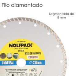 Disco Diamante 230 mm, General Obra Continuo