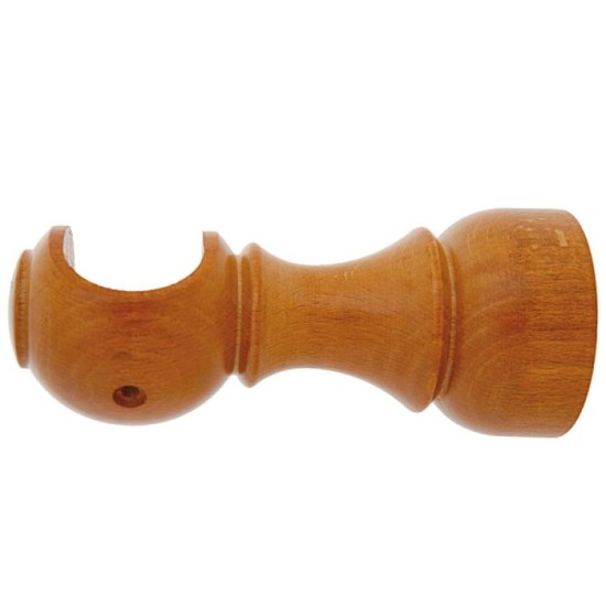 Soporte Madera Liso Abierto 28x128 mm, Teca al por Mayor | Almacén de Ferretería