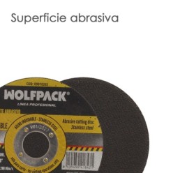 Disco Corte Abrasivo Acero Inoxidable Ø 115x Ø 22,2 mm Espesor 1,6 mm, Disco Radial / Amoladora Universal