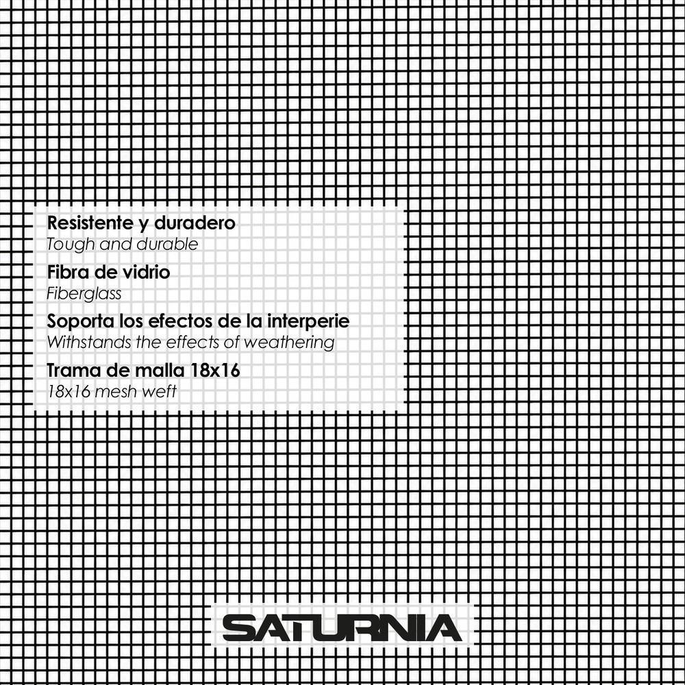 Tela Mosquitera Fibra Vidrio Gris 18x16 Ancho 100 cm, Rollo 50 Metros, Malla Mosquitera Fibra Vidrio Anti Mosquitos, Antimoscas,