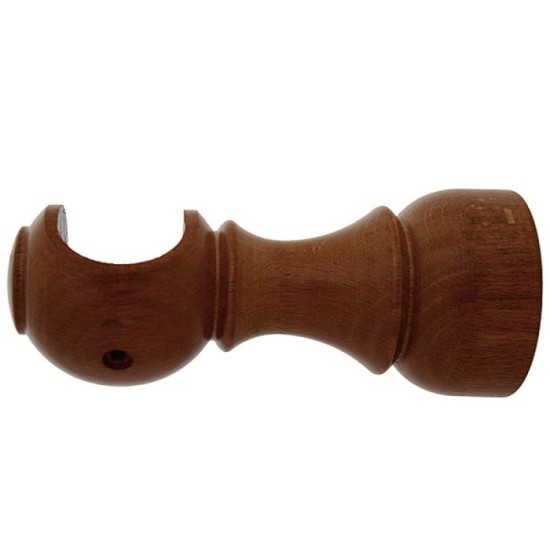Soporte Madera Liso Abierto 20x 88 mm, Nogal al por Mayor | Almacén de Ferretería