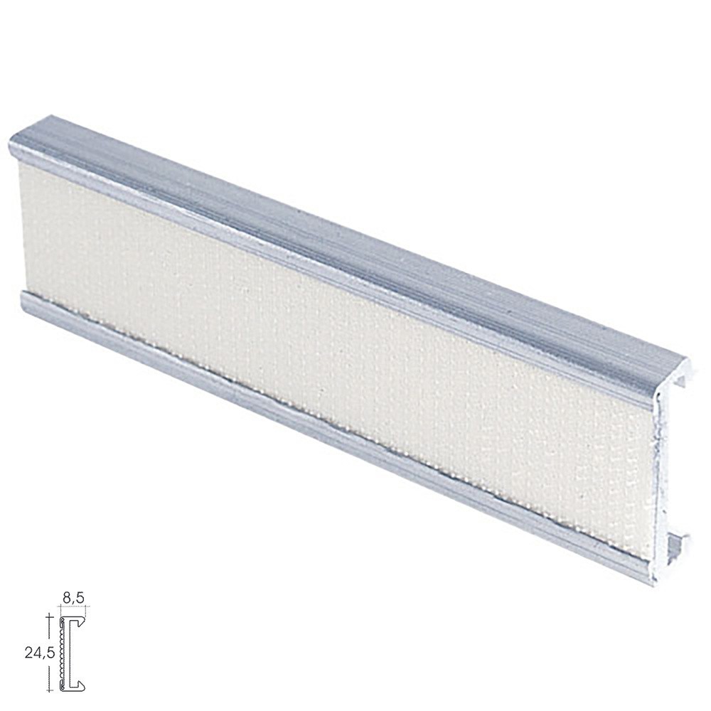 Perfil Estor Velcro P-909  3,0mt Plata al por Mayor | Almacén de Ferretería