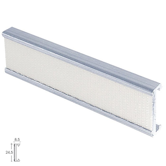 Perfil Estor Velcro P-909  3,0mt Plata al por Mayor | Almacén de Ferretería