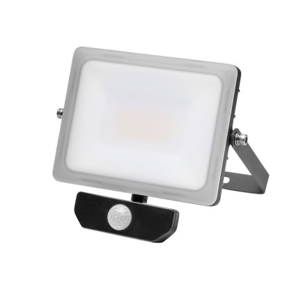 Foco Led Plano 30 Watt, Luz Blanca 4000º K  IP 65 2400 Lumenes Con Sensor de Presencia