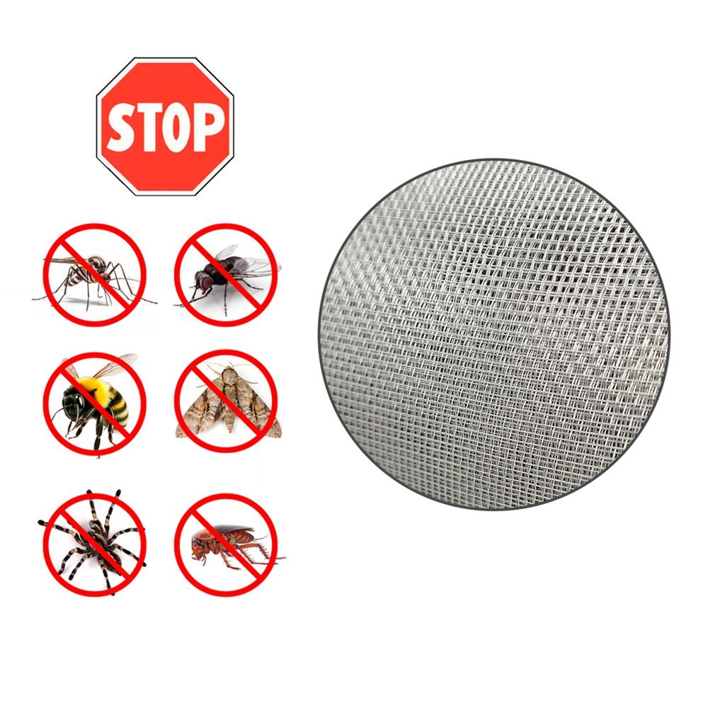 Tela Mosquitera Fibra Vidrio Gris 18x16 Ancho 120 cm, Rollo 50 Metros, Malla Mosquitera Fibra Vidrio Anti Mosquitos, Antimoscas,