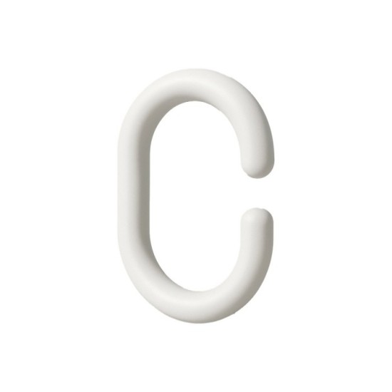 Anillas Para Cortinas de Ducha Oval, Anilla Baño Oval 18 mm, Blanca (Bolsa 100 Unidades) al por Mayor | Almacén de Ferretería