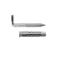 Kit Sanitario Alcayata Con Taco Ø 12 x 60 mm, Fijación Calentadores / Termos De Agua