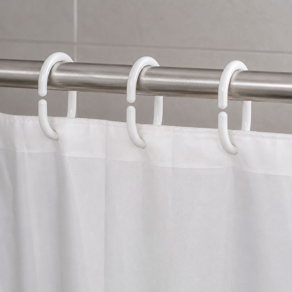 Anillas Para Cortinas de Ducha Oval, Anilla Baño Oval 18 mm, Blanca (Bolsa 100 Unidades) al por Mayor | Almacén de Ferretería