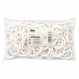 Anillas Para Cortinas de Ducha Oval, Anilla Baño Oval 18 mm, Blanca (Bolsa 100 Unidades) al por Mayor | Almacén de Ferretería